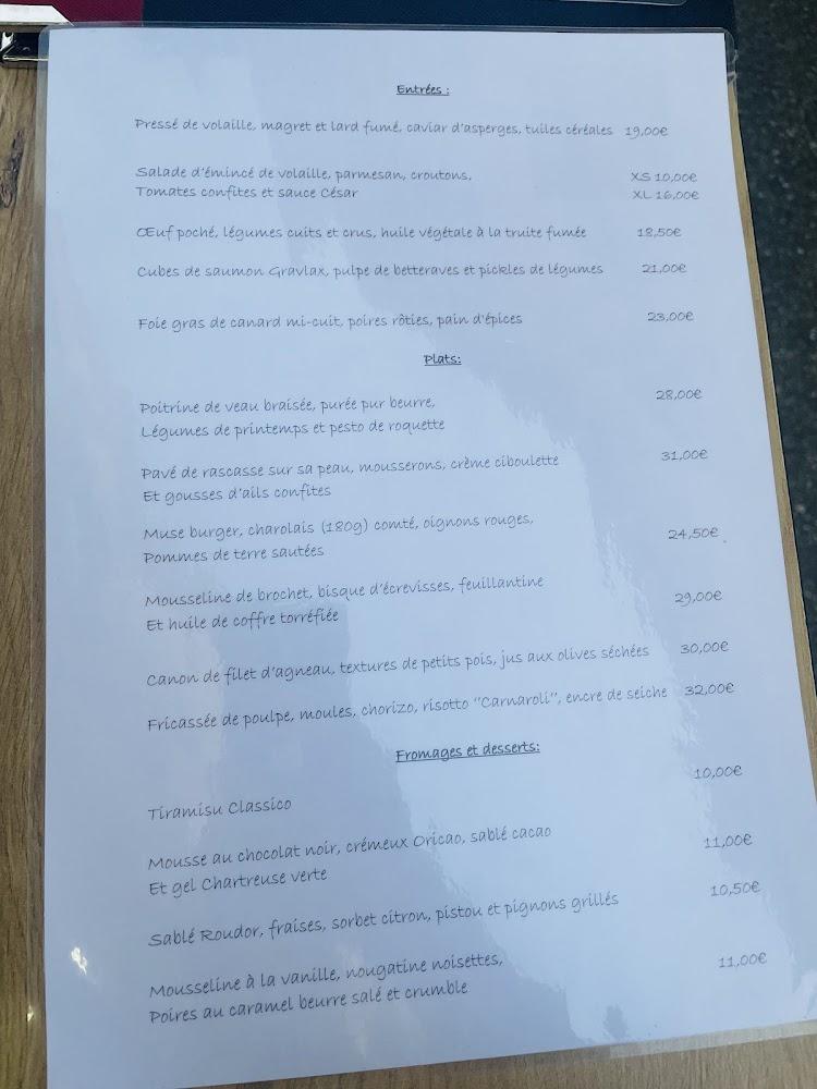 Muse Restaurant - Menu Image 2