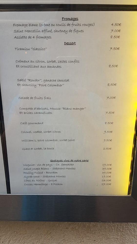 Muse Restaurant - Menu Image 4